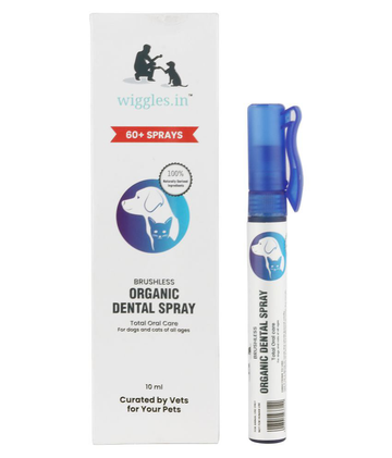 Wiggles Organic Dental Spray  Total Oral Care For Dogs & Cats